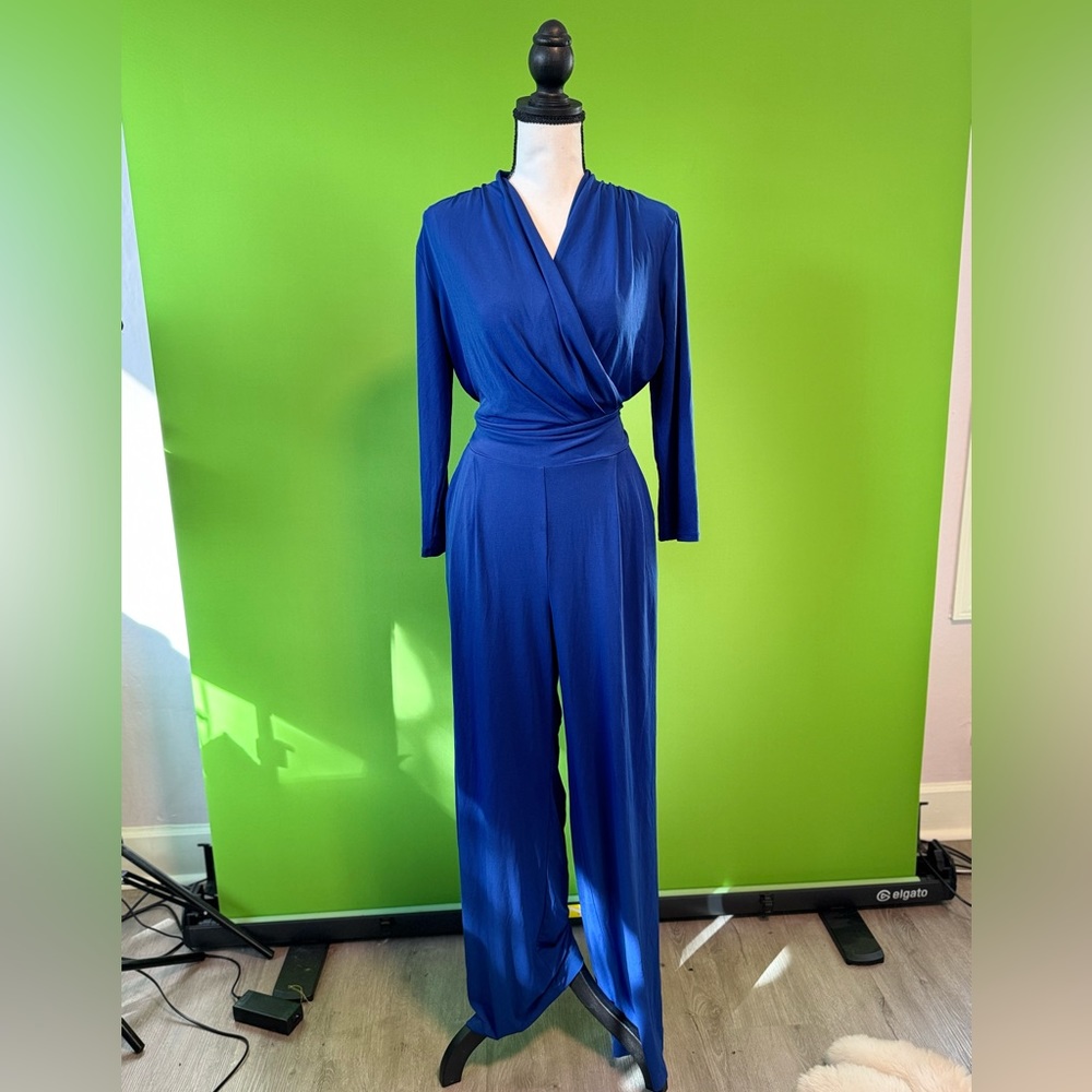 Blue jumpsuit